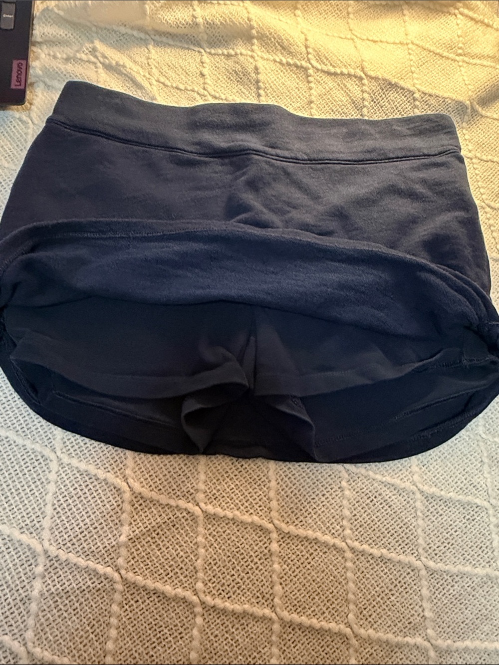 Chaps Navy Drawstring Skort - Picture 3 of 3